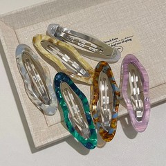 Leopard Print Water Drop Hair Clips Korean Fashion Sweet Bb Clip Y2K Girls Women