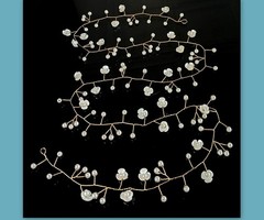 Wedding Hair Bride Vine Pearl Flower Bridal Hair Piece Leaf Hair Accessories …