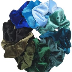 10 Pack Velvet Hair Scrunchies Elastic Hair Ties Ponytail Holders for Women Girl