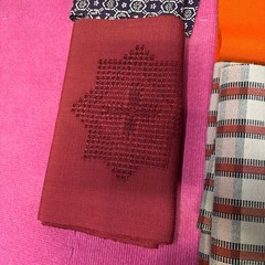 7-Piece Kimono Accessory Set Red Orange Blue Gray Geometric Floral Used