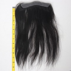 1″x6.3″ Invisible Thin PU Hairline Topper 100%Human hair+4 pieces of tapes, 13in