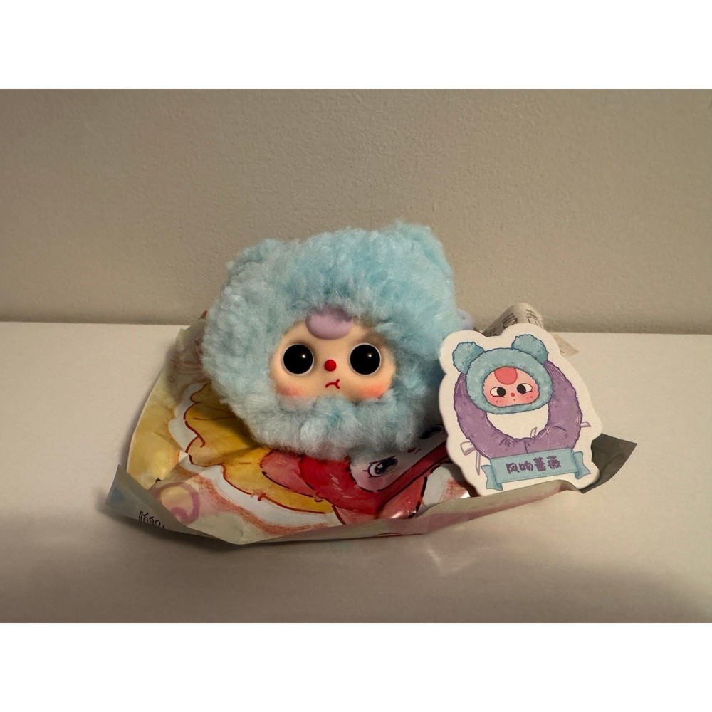 Baby Three Hair Tie/Scrunchie – Blue and Purple