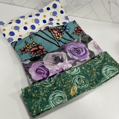 Lot of 4 Handmade Turbans Headwraps – Floral – Polka Dots