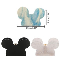 BENOSPACE 3Pcs Mouse Head Hair Claw Clips for Thin Medium Curly Mouse…
