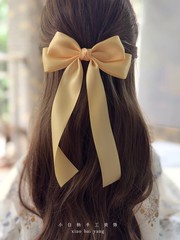 Korean Style Fashion Fabric Hair Bow Hairpin For Women Girls Ribbon Hair