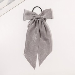 Big Bow Hair Clip Satin Barrette Hairpin Solid Color Ponytail Hair Accessories