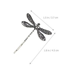 4Pcs Silver Dragonfly Hair Clip, Retro Wedding Antique Barrette, Bridal