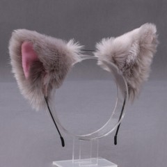 Lolita Girl Furry Cat Fox Animal Ear Hairpin Faux Fur Cosplay Headband Party