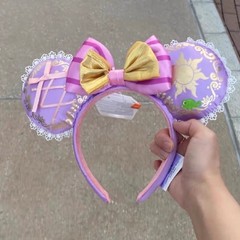 Loungefly Disney.Parks Rapunzel Cinderella Magical Minnie Ears Sequins Headband