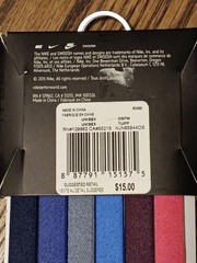 Nike Skinny Headbands 6 Pack Tennis Swoosh Hair Bands Elastic New Blue Black