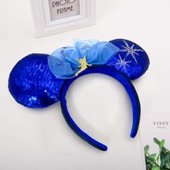 Disney-Parks Shanghai Ears Headband Tinker Bell Peter Pan’s Flight Blue Headwear