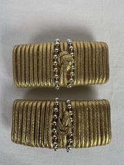 Vintage Hair Clips Accessories Decorative Lot Of 5 Gold Brown