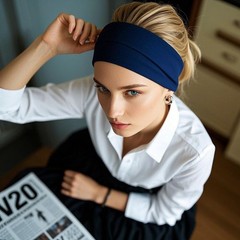 10 PCS Sports Headbands for Women & Men Elastic Wide Hair Band for Running Yoga