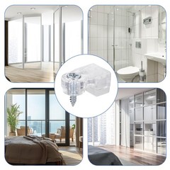 20 Pcs Glass Retainer Clips Mirror Holder Clips Plastic Glass Panel Clip with…