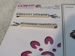 conair sophisticates barrrette and bobby pins lot of 3 pack = 4 piece