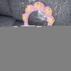 2 Pack Pink Padded Floral Headbands w/ 3D Yellow Chick & Blue Flower Accents