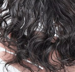 3″x4″ Invisible Thin Lace Front Wavy 100% Real Human Hair Topper Clip in 25cm
