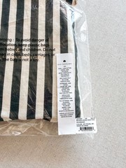 Lele Sadoughi Jet Pearl Beaded Edge Knotted Headband NWT