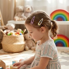 60Pcs Random Color Printed Metal Hair Barrettes, Snap Clips for Girls Children