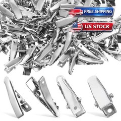 Alligator Hair Clips 160 PCS Single Prong Metal Clips for Hair Bows and Crafts