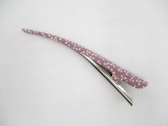 Silk Kimono Long Hair Clip 130mm (5 1/8 inch) Ship from USA. Light Purple