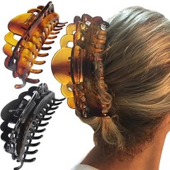 Extra Large Plastic Hair Claw Clips, Women, Thick Long Hair, Strong Hold, Updo