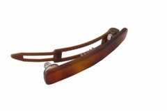 Speert Authentic Hand Made Swiss European Barrette Style 401 Tortoise Brown Gold