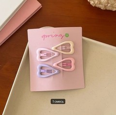 4 packs for just $3.17 Spring Pastel Hair Clips Set, Assorted Shapes,