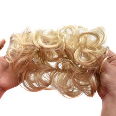 Large Messy Rose Bun Hair Piece Scrunchie Updo Wrap Hair Extension Real As Human
