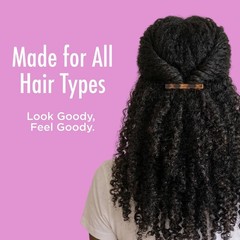 Stay Tight Hair Barrettes, 4 Ct, Mock Tort, SlideProof Flat Clips, Comfortable