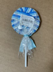 24 PCS Elastic Hair Ties Band Ponytail Hair Holder for Girls – Blue lollipop
