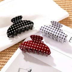 FASOTY 3Pcs Polka Dots Claw Clips for Women, 1 Count (Pack of 3), Multicolor