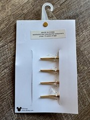 New Disney x Baublebar Minnie And Mickey Christmas Hair Clip Clips Set Of 4