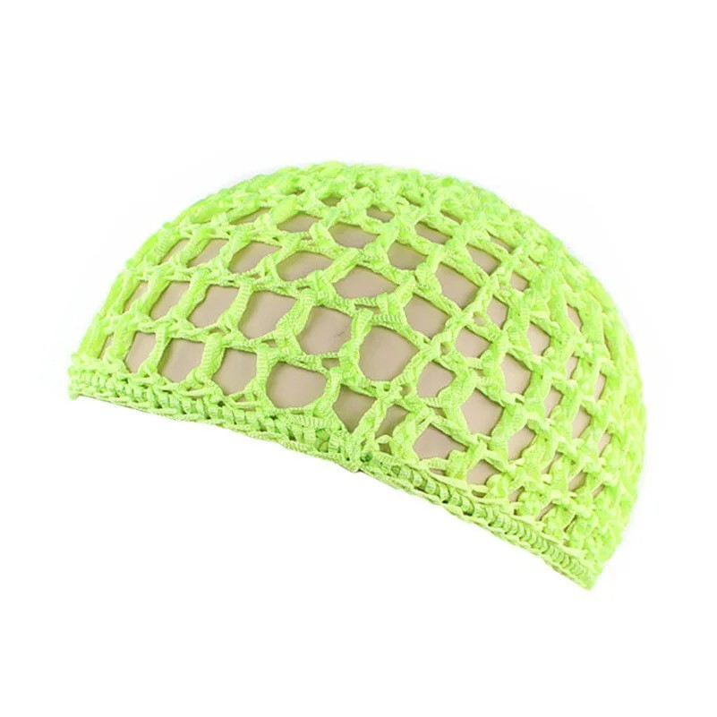 Women Girls Mesh Hair Net Crochet Cap Snood Sleeping Nightcap Cover Turban Hats