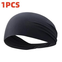 Sports Headband Moisture Wicking Sweat Band Elastic Wide Hair Band for Men Women