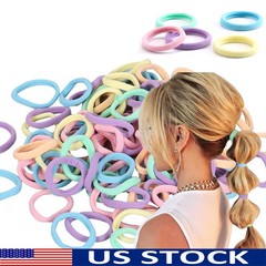 50 Pack Ouchless Elastic Hair Ties No Crease Ponytail Holders Soft Hair Bands US