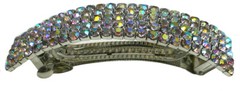 Dz Pk 12 Count Crystal Bar Barrettes Sparkly Bridal Thick Hair Hairclips 0004-D