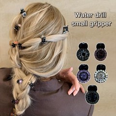 5pcs Women’s Colorful Rhinestone Updo Hair Claw Clips – Vintage Elegant