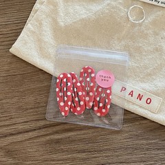 4pcs Academia Hair Clips for Children Cute Polka Dot & Plaid BB Clips Y2K School