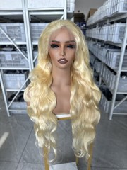 30″ 613# Body wave 13*6 HD lace frontal Wig human hair for women