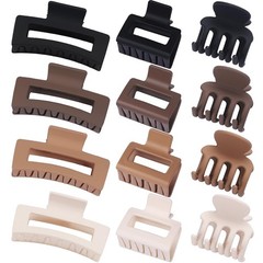SMKSL 12 Pcs Hair Clips for Women 3 Styles Small Medium Large Claw Clips for Thi