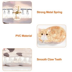 6PCS Cat Hair Claw Clips Animal Hollow Shark Clip Accessory Women Christmas Gift
