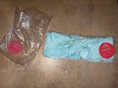 NWT Sew Sweet Minky Design Blue Makeup Spa Washing Face Headband
