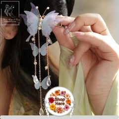 Bridal Pearl Hair Pins Floral Wedding Hair Stick Women Prom Party Hair Accessori