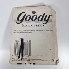 Vintage Goody Set Of 3 Ponytail Rings Clips