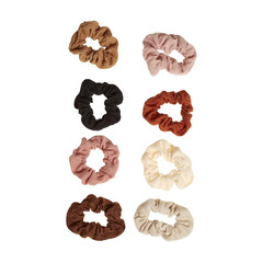 Ouchless Womens Hair Scrunchie – 8 Count, Neutral – Suitable for All Hair Types