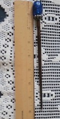 Hair Stick – Blue stone .wooden handle- 8. ‘long.