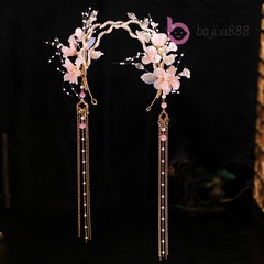 Exquisitely Chinese Ancient Princess Hair Crown Tassel Hairpin Hanfu Accessories