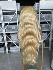 30″ 613# Body wave 13*6 HD lace frontal Wig human hair for women