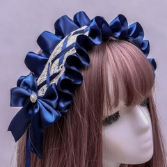 Lolita Girl Hairband Japanese Headdress Cosplay Cute Maid Bow Headbands Gothic